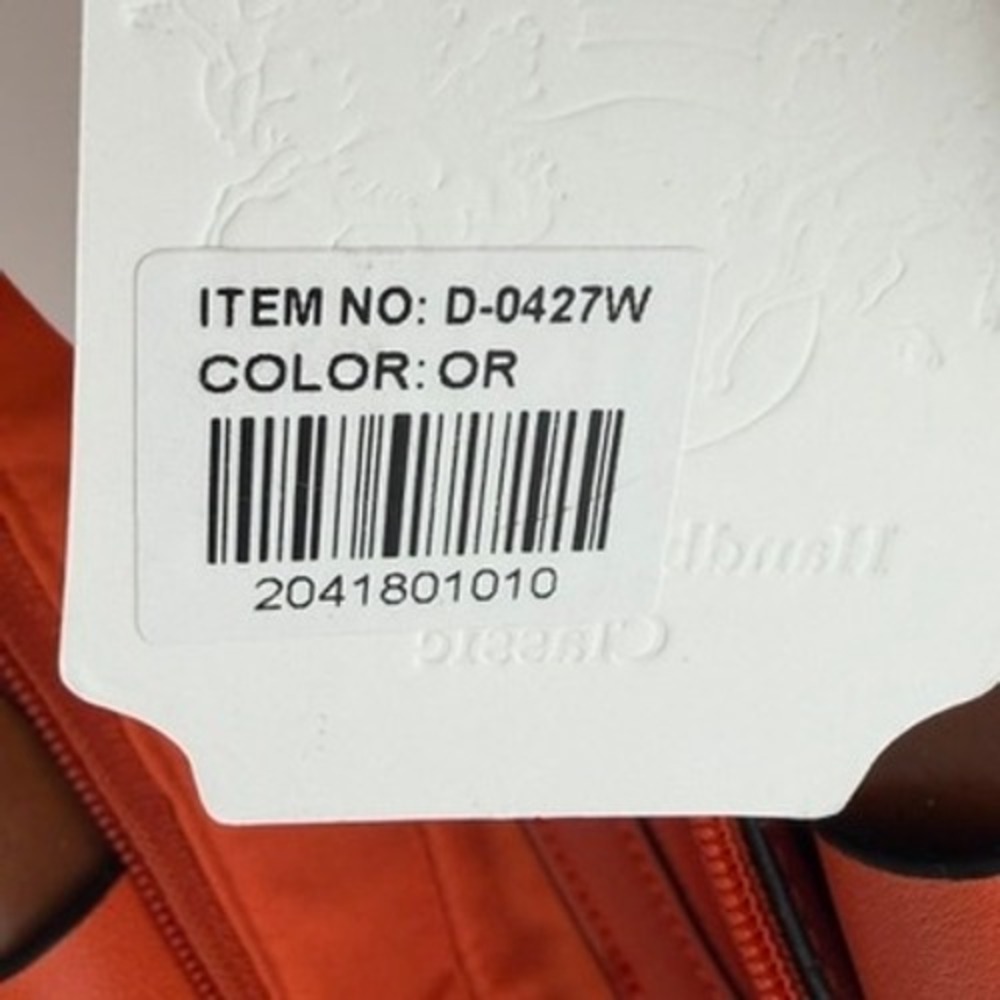 Handbag‎ Republic Classic Boho Orange Tote Bag Set Vegan Leather Wallet Strap - Picture 6 of 6
